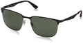 Ray Ban 8053672770957 Polished Black On Silver