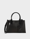 Cameron Double Top Handle Bag_Ultra-Matte Black