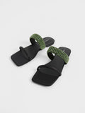 Gem-Embellished Strap Slides