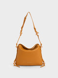 CHARLES & KEITH Cube Knotted Hobo Bag Orange