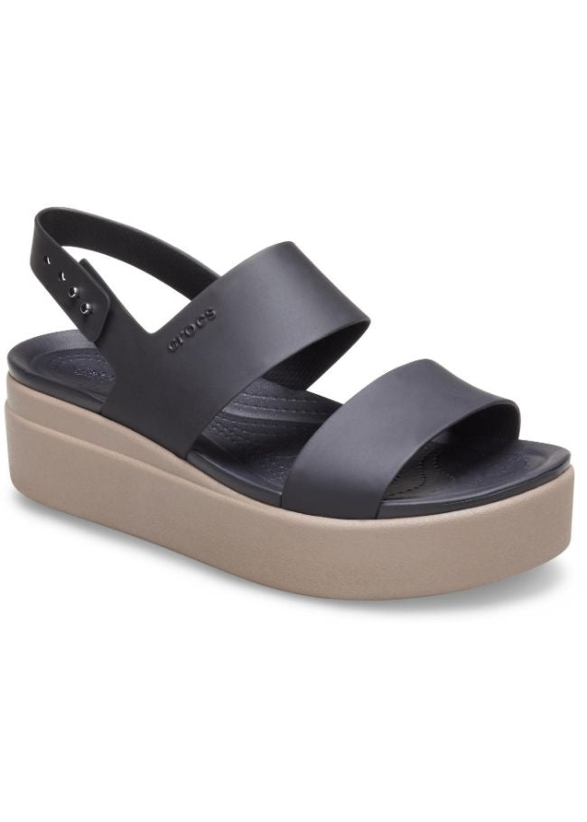CROCS WOMENS CROCS BROOKLYN LOW WEDGE