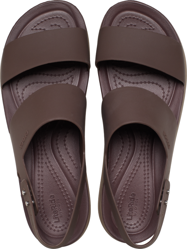CROCS WOMENS CROCS BROOKLYN LOW WEDGE
