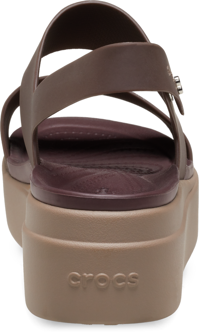 CROCS WOMENS CROCS BROOKLYN LOW WEDGE