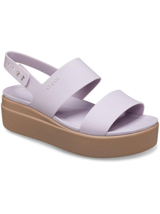 CROCS WOMENS CROCS BROOKLYN LOW WEDGE