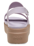 CROCS WOMENS CROCS BROOKLYN LOW WEDGE