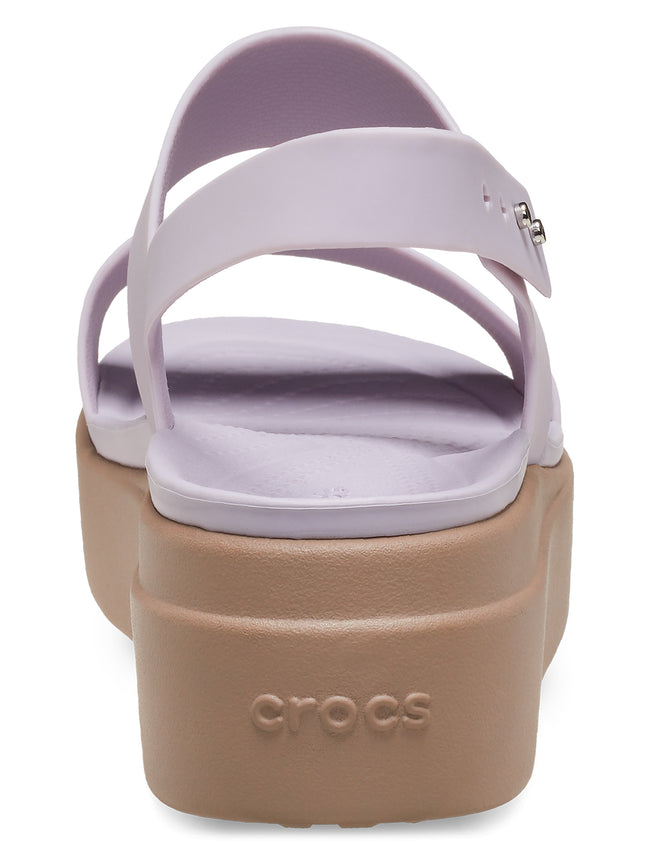 CROCS WOMENS CROCS BROOKLYN LOW WEDGE