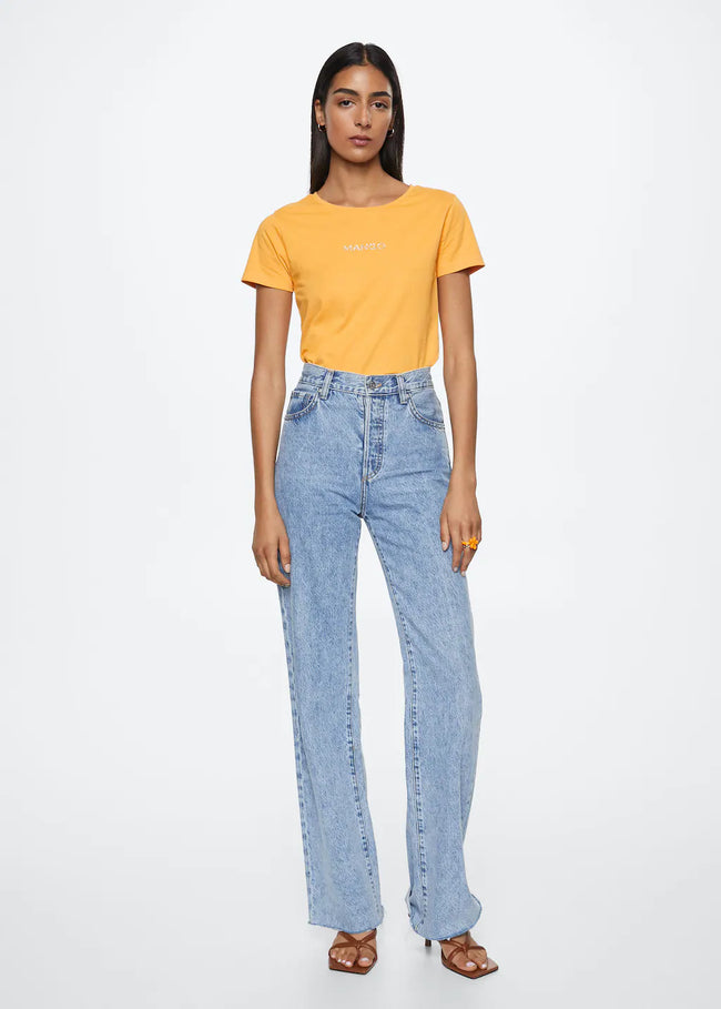 MANGO WOMEN T-SHIRT MANGOLOG-H-15