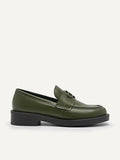 PEDRO Women Icon Leather Loafers - Military Green
