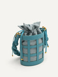 PEDRO Women Plait Bucket Bag - Turquoise
