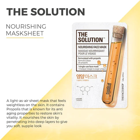 THEFACESHOP THE SOLUTION DOUBLE-UP NOURISHING FACE MASK(GZ)