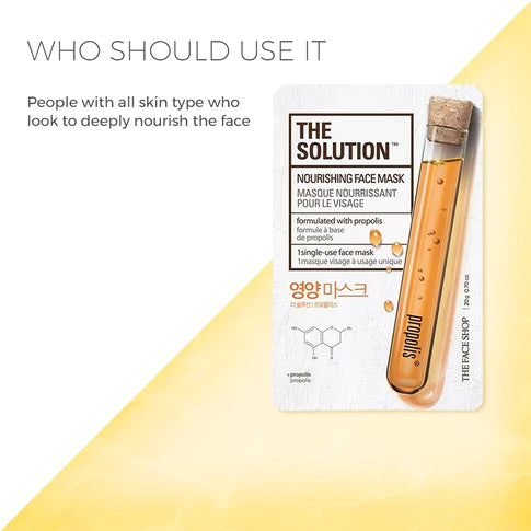 THEFACESHOP THE SOLUTION DOUBLE-UP NOURISHING FACE MASK(GZ)