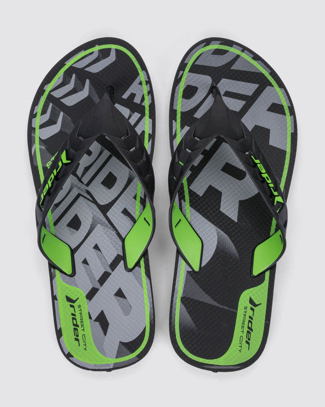 RIDER MEN STREET CITY DEDO AD BLACK/GREY/GREEN 212107 Ipanema Adult