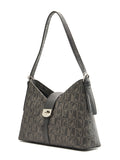BONIA Women Vinyl Trimmed Leather Shoulder Bag 080982-199-08