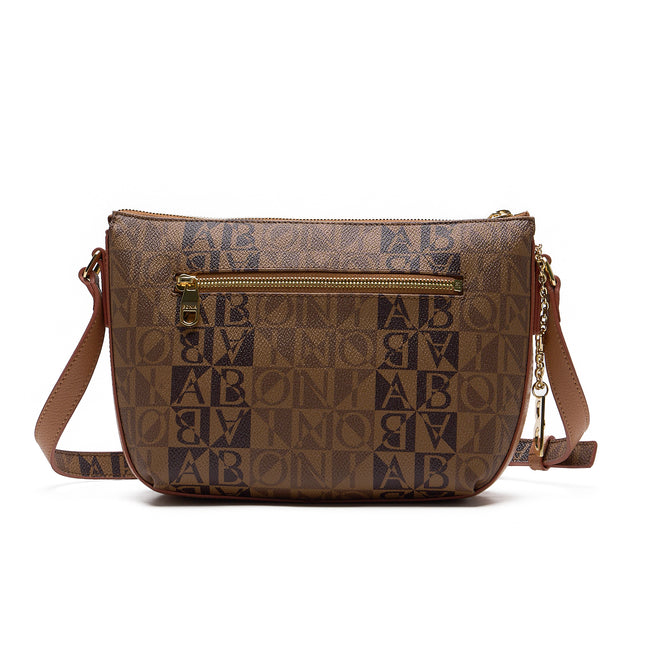 BONIA Vinyl Trimmed Leather Crossbody 081036-225-05