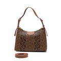 BONIA Vinyl Trimmed Leather Shoulder Bag 081036-226-05C