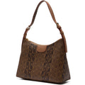 BONIA Vinyl Trimmed Leather Shoulder Bag 081036-227-05C