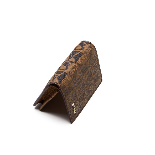 BONIA Vinyl Trimmed Leather Wallet 081036-761-05C