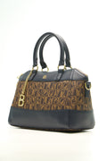 BONIA Women Vinyl Trimmed Leather Small Hand Bag 081863-003-5-3