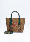 BONIA Women Boat Shape Monogram Handbag 081870-004-5-6