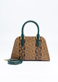 BONIA Women A Line Shape Monogram Handbag 081870-008-5-6