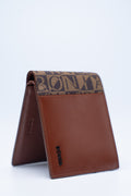 BONIA LEATHER TRIM VINYL FLAP CARD WALLET 081882-601-05