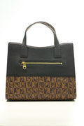 BONIA Women Vinyl Trimmed Leather Hand Bag 081887-007-5-8