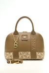 BONIA Women Vinyl Trimmed Leather Hand Bag 081916-004-5-16