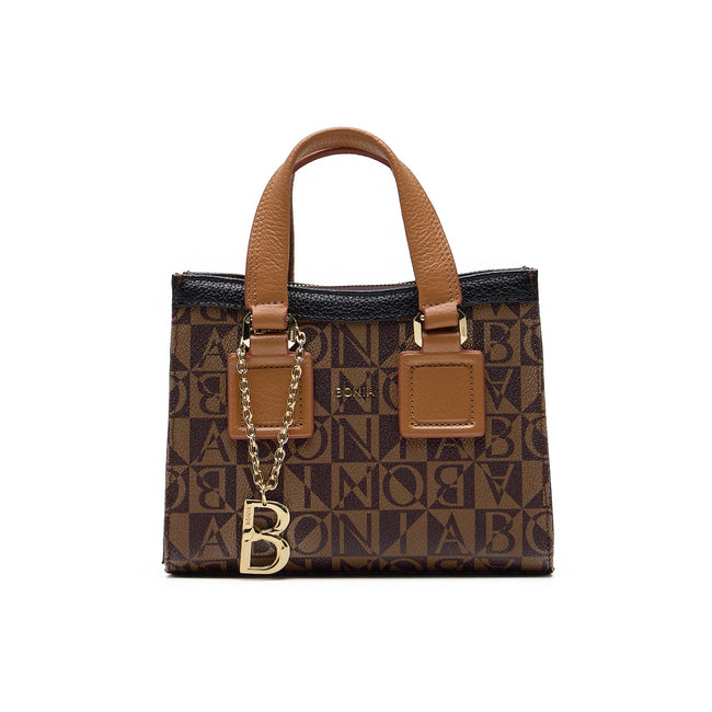 BONIA Vinyl Trimmed Leather Crossbody Bag 081932-001-15