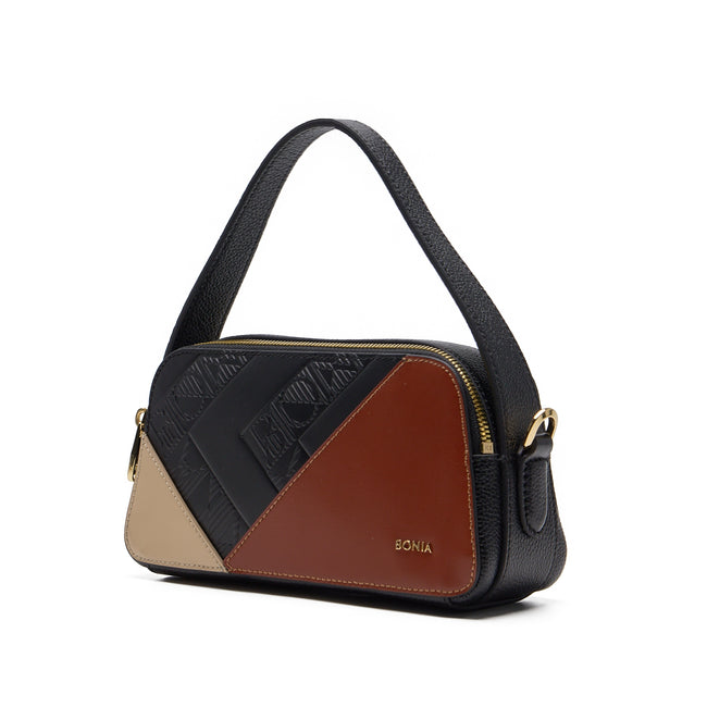 BONIA 3 Shapes Full Leather Crossbody Bag 081950-101-5-8