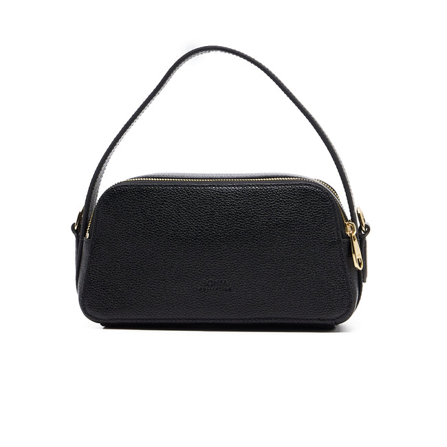 BONIA 2 Shapes Full Leather Shoulder Bag 081950-102-08