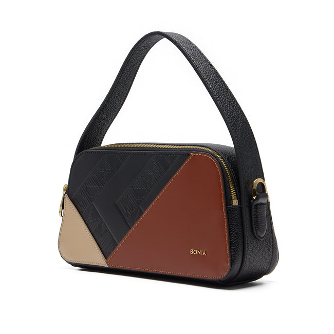 BONIA 3 Shapes Full Leather Shoulder Bag 081950-102-5-8
