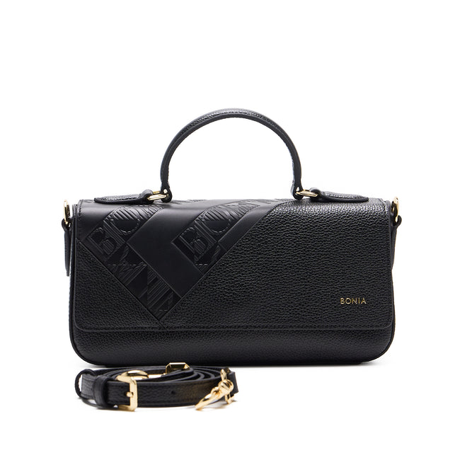 BONIA 2 Shapes Full Leather Hand Bag 081950-103-08