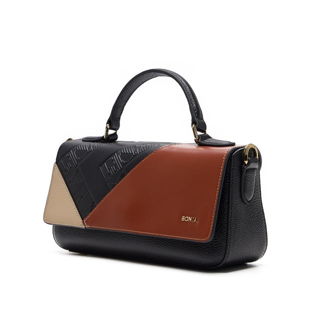 BONIA 3 Shapes Full Leather Hand Bag 081950-103-5-8