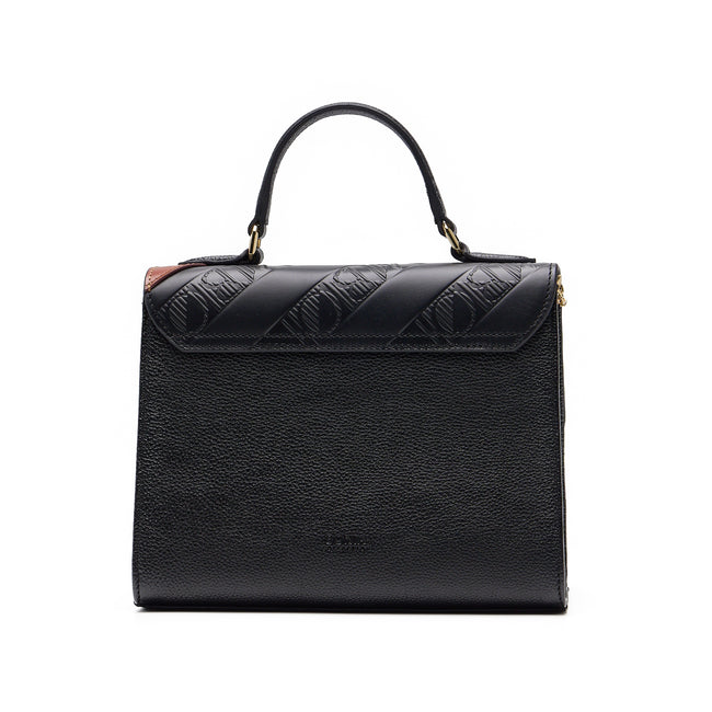 BONIA 3 Shapes Full Leather Satchel Bag 081950-104-5-8