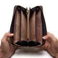 BONIA Two Material Types Long Zipper Wallet 081951-504
