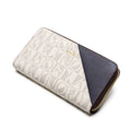 BONIA Two Material Types Long Zipper Wallet 081951-504