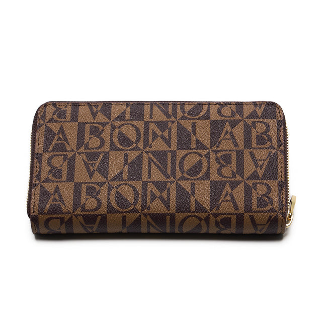 BONIA Two Material Types Long Zipper Wallet 081951-504
