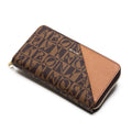 BONIA Two Material Types Long Zipper Wallet 081951-504