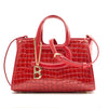 BONIA Women B Logo Handle Leather Satchel Bag 081952-101-04