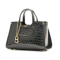 BONIA Women B Logo Handle Leather Satchel Bag 081952-101-08
