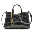 BONIA Women B Logo Handle Leather Satchel Bag 081952-101-08