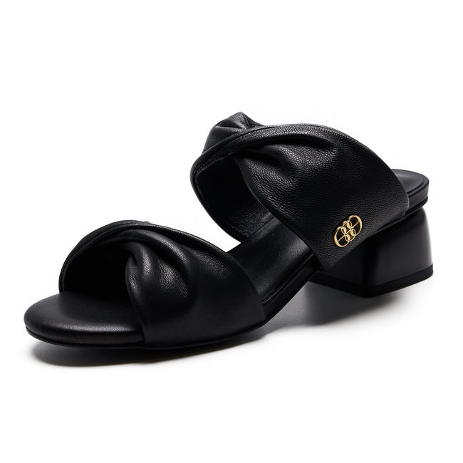 BONIA Twisted Bow Strap Heeled Sandals 08371-6019-08