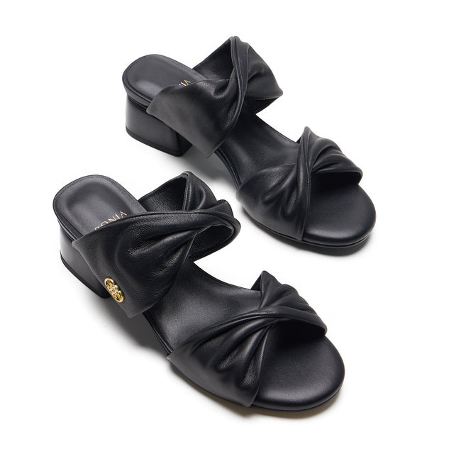 BONIA Twisted Bow Strap Heeled Sandals 08371-6019-08