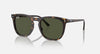 Ray Ban 0RB2210F-902/31-53 Green Polished Havana