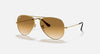 RAY BAN AVIATOR GRADIENT 0RB3025-001/51-62 Light Brown Polished Arista Gold