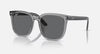 Ray Ban 0RB4401D-659981-57 Polished Transparent Grey