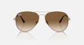 Ray Ban AVIATOR TITANIUM Clear & Brown 0RB8089-926551-58