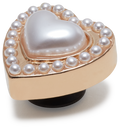 CROCS JIBBITZ™ CHARM GOLD PEARL HEART