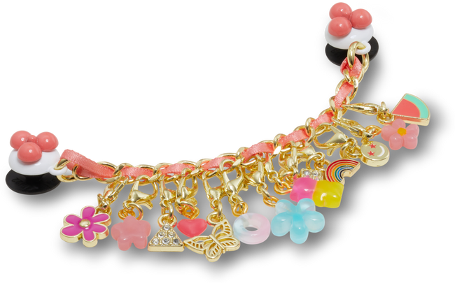 CROCS JIBBITZ™ CHARM PINK ADJUSTABLE CHARM CHAIN