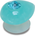 CROCS JIBBITZ™ CHARM SIMULATED AQUAMARINE MARCH